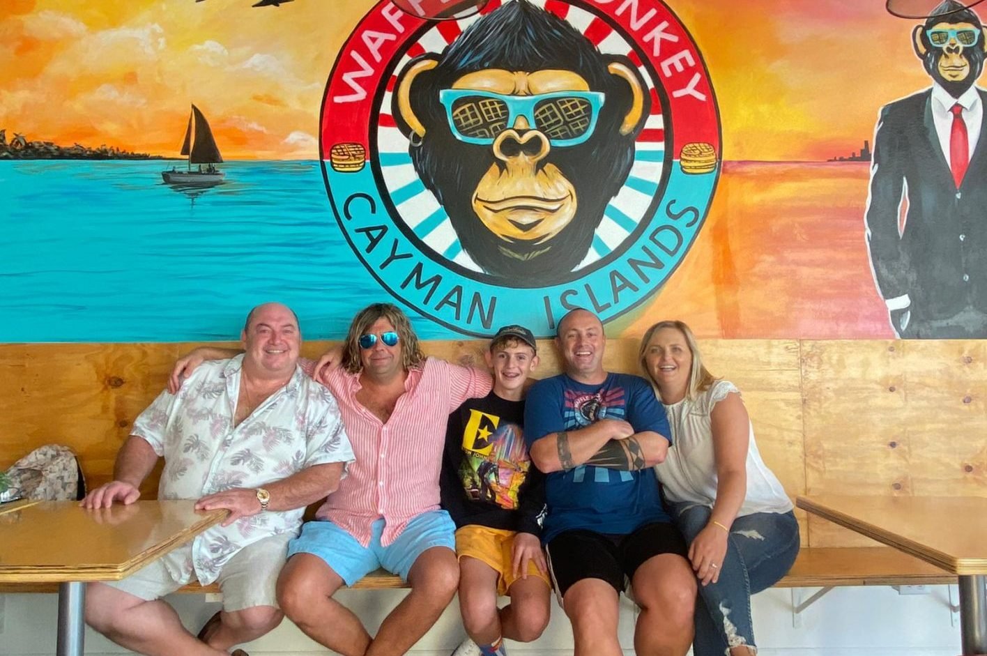 Waffle Monkey Founders at the Cayman Cafe